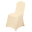 10 Pack Spandex Chair Covers for Banquet Chairs Beige - Durable Reusable Stretch Slip-On Covers