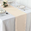 Polyester 12"x108" Table Runner Beige - Durable & Wrinkle-Resistant Table Decor