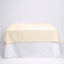 Polyester Square 70"x70" Tablecloth Beige - Wrinkle-Resistant & Durable Table Cover