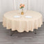 Premium Polyester 90" Round Tablecloth Beige - Stain and Wrinkle-Resistant Design with 220GSM Thickness Table Cover