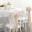 5 Pack Taffeta 6"x106" Chair Sashes Beige Accordion Crinkle Texture - Stylish Decor for Weddings & Gatherings