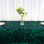 Sequin 60"x102" Rectangle Tablecloth Hunter Emerald Green - Big Payette Design for Modern Gatherings