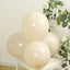50 Pack Matte Pastel Beige Biodegradable Balloons 12", Round Eco-friendly Thick Latex Party Balloons