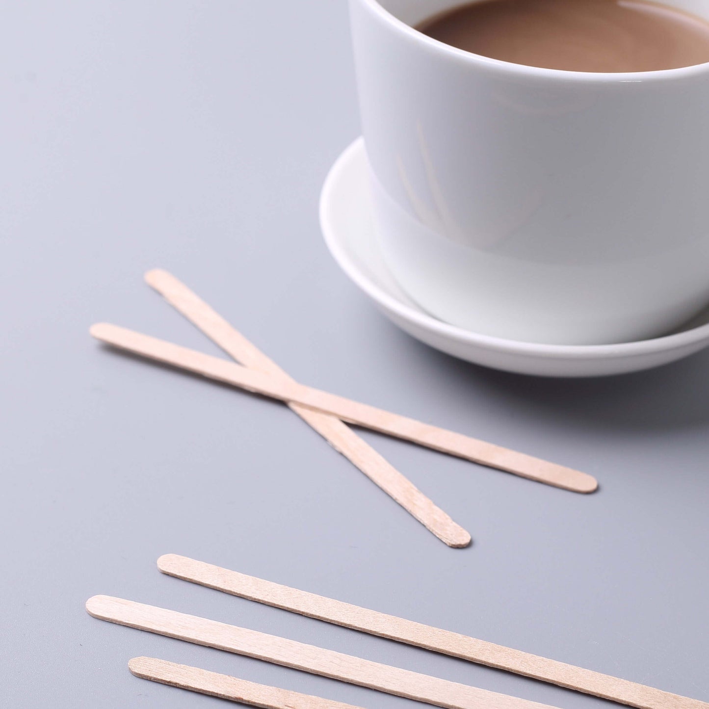 1000-Pack Birchwood Coffee Stirrers - Natural Eco-Friendly Wooden Stir Sticks for Tea & Cocktails 4.5"