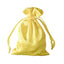 12 Pack 4"x6" Gold Satin Drawstring Wedding Party Favor Gift Bags