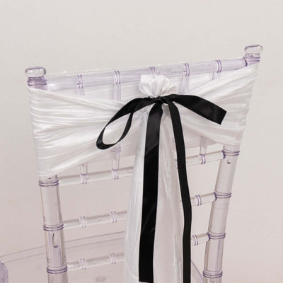 100 Yards 7/8" Black Single Face Decorative Satin Ribbon