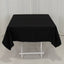 Cotton Blend 54"x54" Square Tablecloth Black - Wrinkle-Resistant Finish for Modern Table Settings