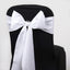 5 Pack Polyester Chair Sashes White - Subtle Elegance for Special Occasions 6"x108"