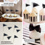 50-Pack Cupcake Topper Picks Black Triangle Flag Design - Food and Cocktail Decorations for Celebrations 3"