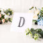 Decorative Rhinestone Alphabet "D" Letter Stickers, Glitter Adhesive Craft Letters Black DIY Sparkle Embellishments 4"