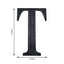 Decorative Rhinestone Alphabet "T" Letter Stickers, Glitter Adhesive Craft Letters Black DIY Sparkle Embellishments 8"