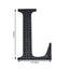 Decorative Rhinestone Alphabet "L" Letter Stickers, Glitter Adhesive Craft Letters Black DIY Sparkle Embellishments 6"