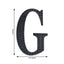 Decorative Rhinestone Alphabet "G" Letter Stickers, Glitter Adhesive Craft Letters Black DIY Sparkle Embellishments 4"