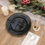 10-Pack Plastic Dinner Plates in Black with Gold Scalloped Rim - Disposable Party Plates for Upscale Events & Banquets 9"