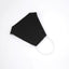 5 Pack 2 Ply Black Ultra Soft 100% Organic Cotton Face Masks, Reusable Fabric Masks With Soft Ear Loops