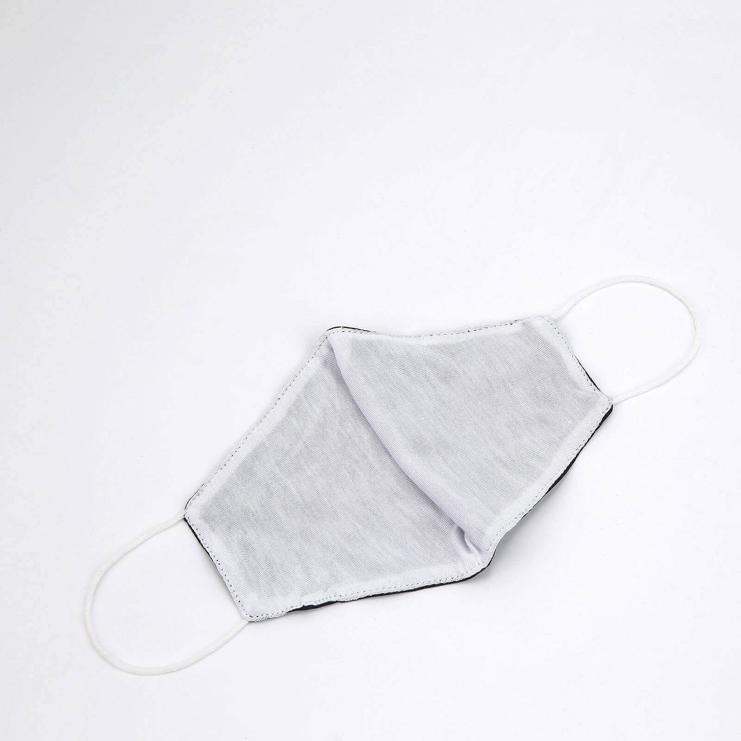 5 Pack 2 Ply Black Ultra Soft 100% Organic Cotton Face Masks, Reusable Fabric Masks With Soft Ear Loops