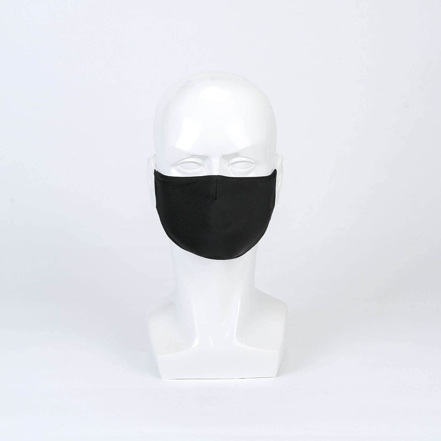 5 Pack 2 Ply Black Ultra Soft 100% Organic Cotton Face Masks, Reusable Fabric Masks With Soft Ear Loops