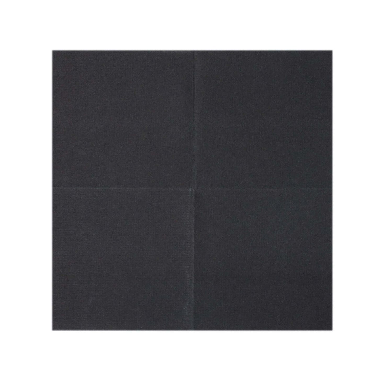 20 Pack Linen-Like Paper 5"x5" Napkins Black - Highly Absorbent Airlaid Napkins