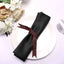 5 Pack Satin 20"x20" Napkins Black - Luxurious Shine & Smooth Dinner Napkins for Upscale Events