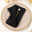 5 Pack Scuba 20"x20" Napkins Black - Durable & Reusable Dinner Napkins for a Polished Tablescape