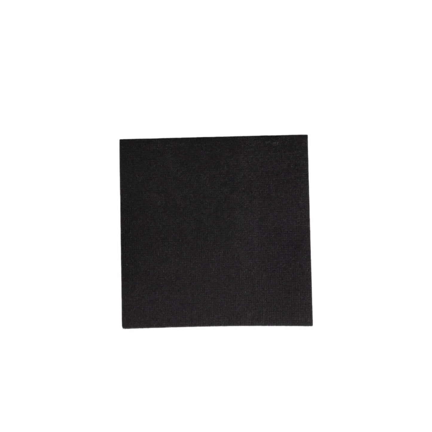 20 Pack Linen-Like Paper 5"x5" Napkins Black - Highly Absorbent Airlaid Napkins