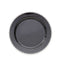 10-Pack Black Plastic Dessert Plates â€“ 8" Round with Silver Beaded Rim, Disposable for Parties & Events