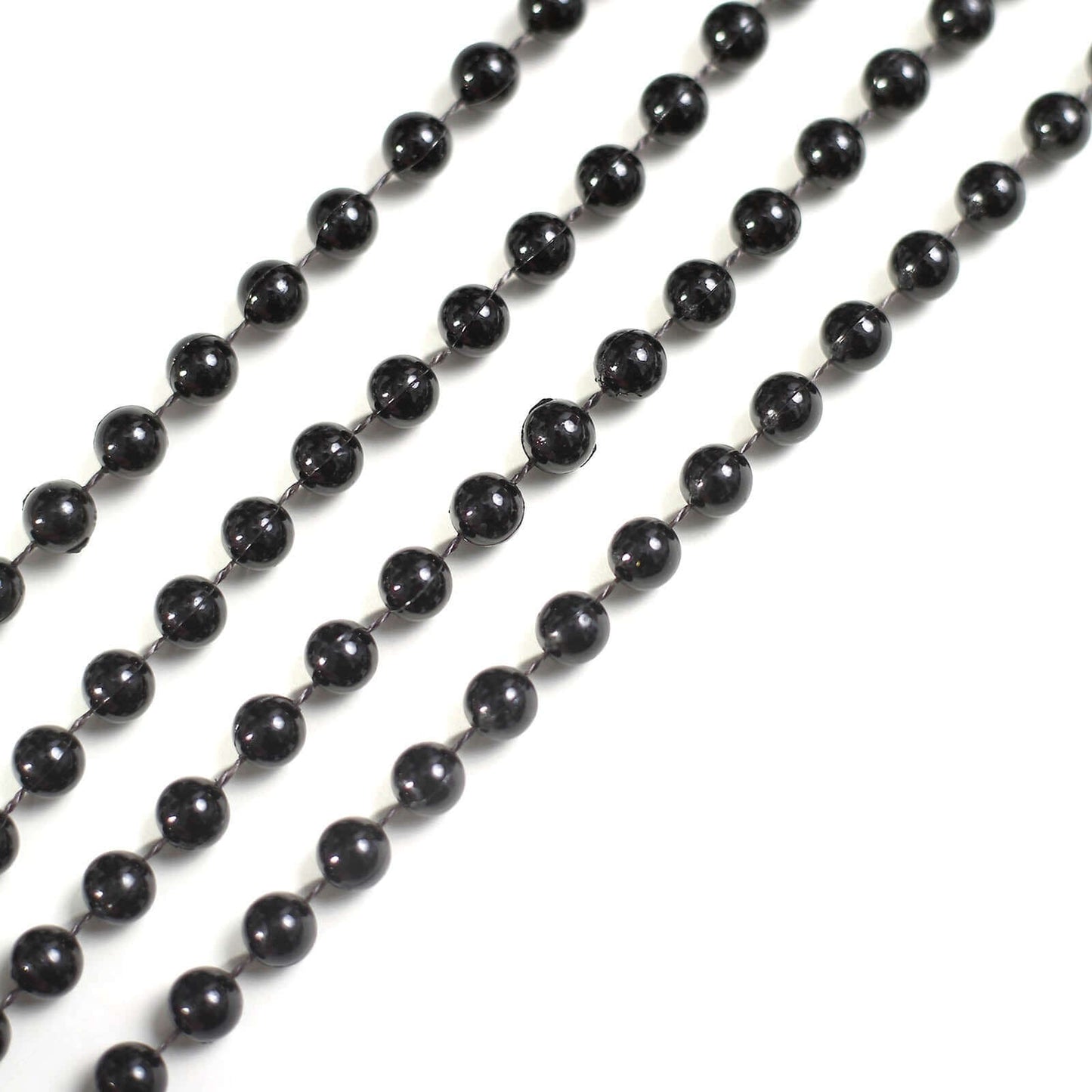 Faux Pearl Beaded 16" Chair Back Garland Sash Black Gatsby-Inspired Style - Pre-Tied Chic Wedding Decor for Chiavari Chairs