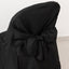 10-Pack Polyester Slip-On Folding Chair Covers with Attached Sashes â€“ Black Durable Reusable Covers for Wedding & Event Decor