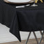 Premium Polyester 54"x54" Square Tablecloth Black - Stain and Wrinkle-Resistant 220GSM Finish for Weddings & Events