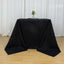 Premium Polyester Square Tablecloth 90"x90" Black 220GSM Wrinkle-Resistant Table Cover
