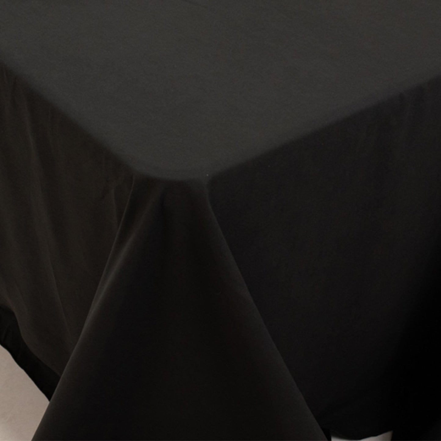 Cotton Blend 90"x156" Rectangle Tablecloth Black - Seamless Wrinkle-Resistant Table Cover
