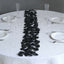500-Pack Rose Petals Round Design Black Silk Confetti - Decorative Scatters for Tables and Floors