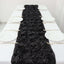 Rosette Satin 14"x108" Table Runner Black - Grandiose Design