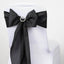 5 Pack Polyester Chair Sashes Black - Subtle Elegance for Special Occasions 6"x108"