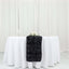 Rosette Satin 14"x108" Table Runner Black - Grandiose Design