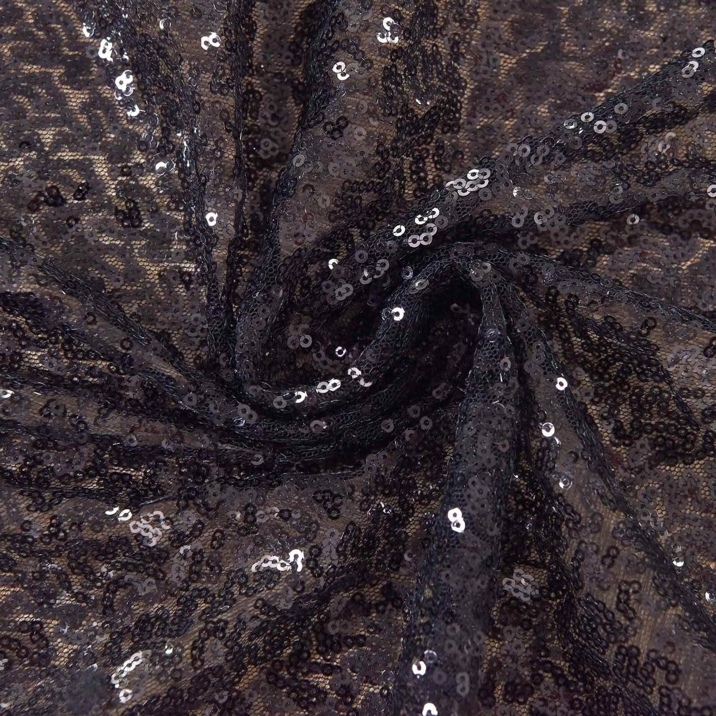 2 Pack Black Sequin Curtains With Rod Pocket Window Treatment Panels - 52"x84â€