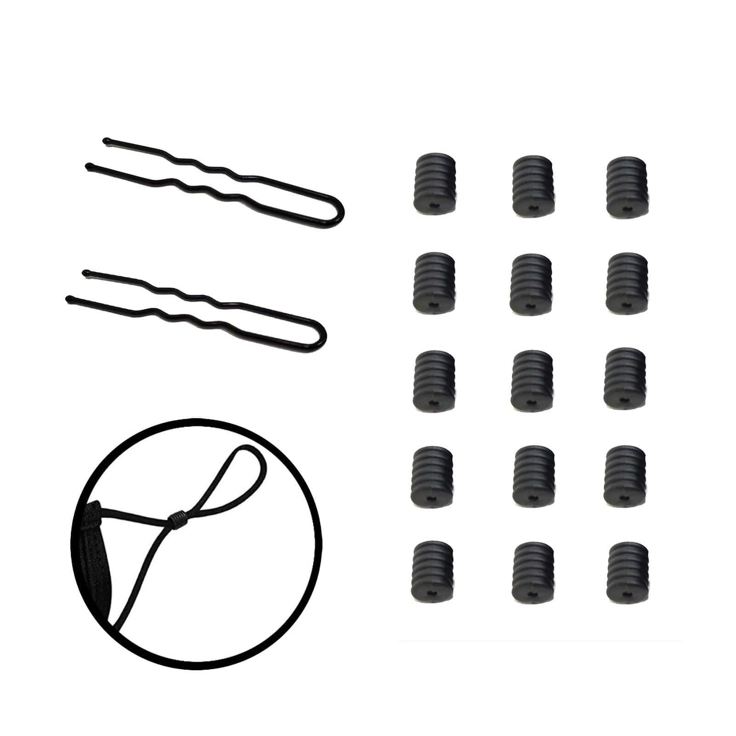 50 Pcs Silicon Mask Buckle For Adjusting Mask Rope, Ear Loop Adjuster - Clearance SALE