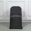 Stretch Spandex Chair Cover Black for Folding Chairs - Reusable & Wrinkle-Resistant 160GSM Fitted Slipcover for a Polished Look