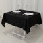 Cotton Blend 54"x54" Square Tablecloth Black - Wrinkle-Resistant Finish for Modern Table Settings