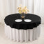 Scuba Round 70" Tablecloth Black - Wrinkle Free & Stain Resistant Table Cover for Weddings and Banquets