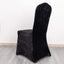 Crushed Velvet Spandex Banquet Chair Cover Fitted Slipcover Black - Stretch 190GSM Slipcover with Foot Pockets