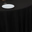 Cotton Blend 120" Round Tablecloth Black - Seamless Wrinkle-Resistant Table Cover