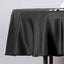 Polyester 70" Round Tablecloth Black - Durable & Wrinkle-Resistant Table Cover