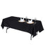Premium Polyester 60"x102" Rectangle Tablecloth Black - Durable 220GSM Wrinkle-Resistant Table Cover for Weddings & Events