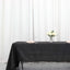 Polyester 60"x126" Rectangle Tablecloth Black - Wrinkle-Resistant Table Cover for Weddings & Parties