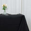 Premium Polyester 90"x90" Table Overlay Square Tablecloth Black 220GSM Wrinkle-Resistant Table Cover