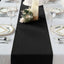 Polyester 12"x108" Table Runner Black - Durable & Wrinkle-Resistant Table Decor
