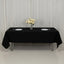 Fire Retardant Premium Polyester 60"x102" Rectangular Tablecloth Black - High-Performance Table Cover