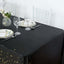 5-Pack Plastic Table Covers Black Rectangle with Gold Stars - Decorative PVC Disposable Tablecloths 54"x108"