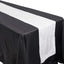 Taffeta 12"x108" Table Runner White - Accordion Crinkle Design for Modern Gatherings